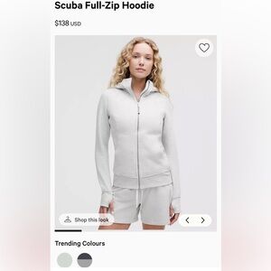 NWT Lululemon Scuba Full-Zip Hoodie